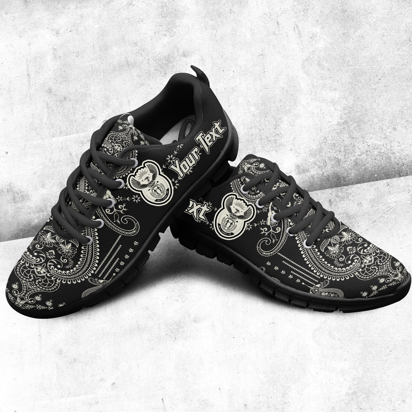Africa Shoes South Africa Sneakers African Dashiki Art Baroque and Multi Flower
