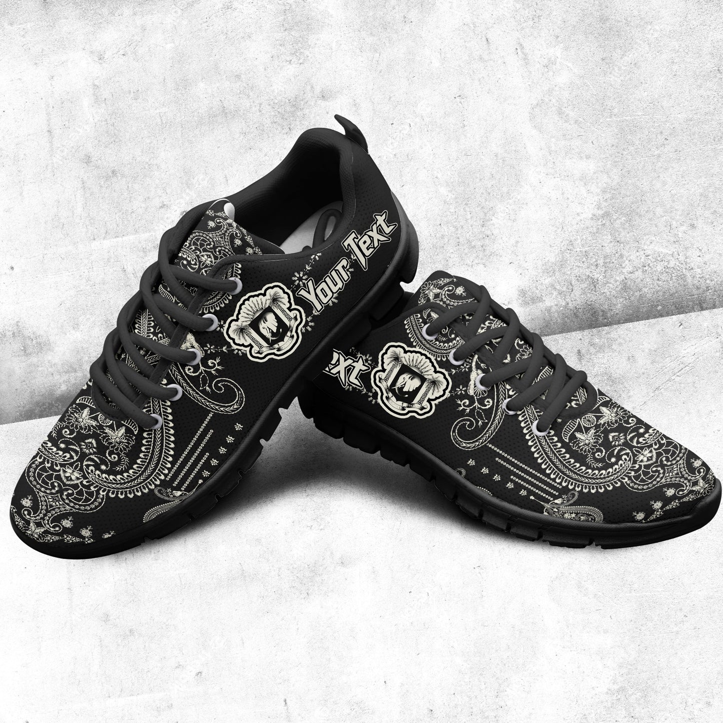 Africa Shoes Ivory Coast Sneakers African Dashiki Art Baroque and Multi Flower