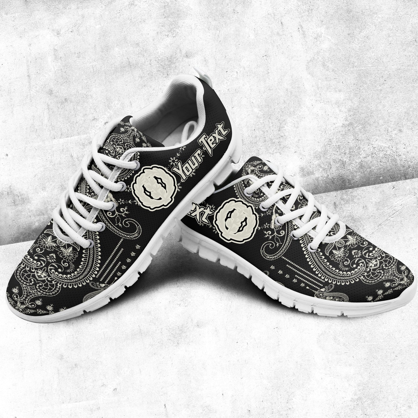 Africa Shoes Eritrea Sneakers African Dashiki Art Baroque and Multi Flower