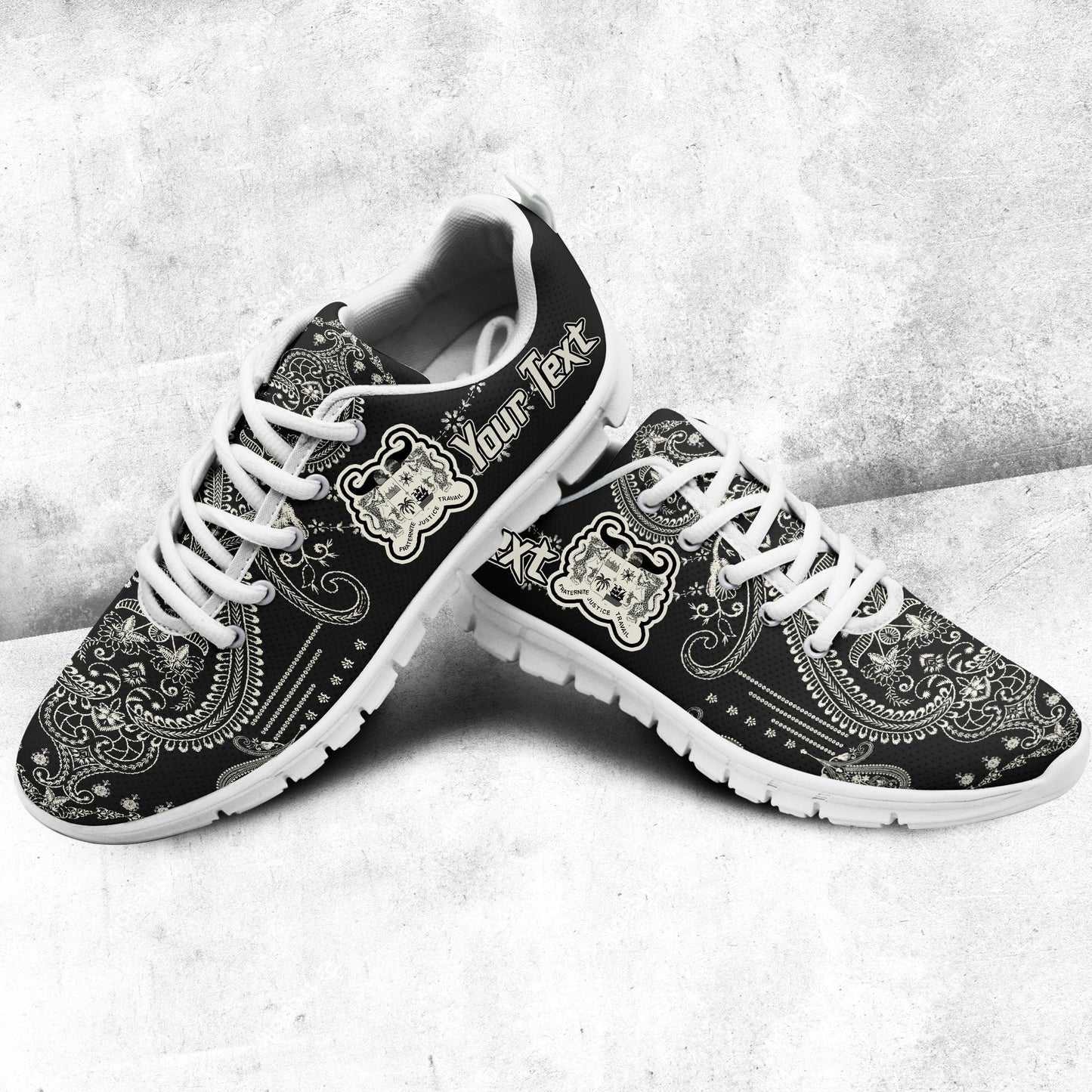 Africa Shoes Benin Sneakers African Dashiki Art Baroque and Multi Flower