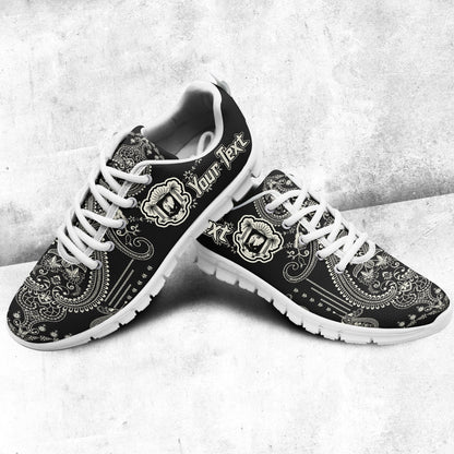Africa Shoes Ivory Coast Sneakers African Dashiki Art Baroque and Multi Flower