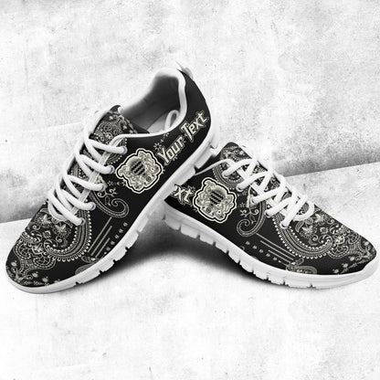 Africa Shoes Chad Sneakers African Dashiki Art Baroque and Multi Flower
