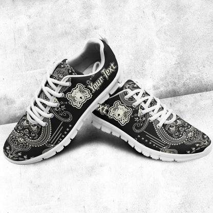 Africa Shoes Botswana Sneakers African Dashiki Art Baroque and Multi Flower