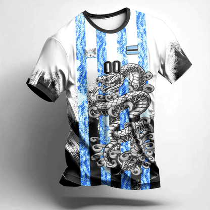 Africa Clothing Botswana White Version T Shirt Snake Jersey