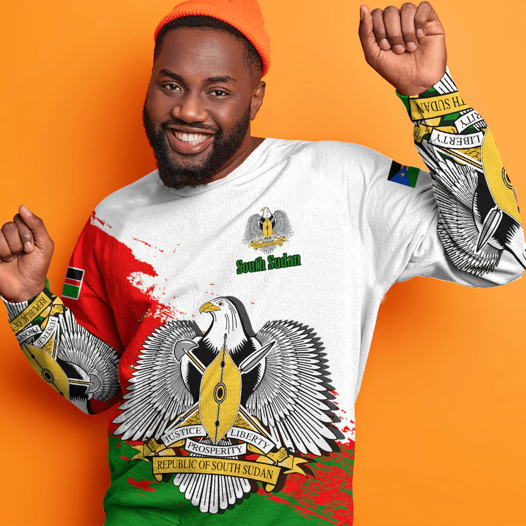 Clothing South Sudan White Version Special SweatShirt