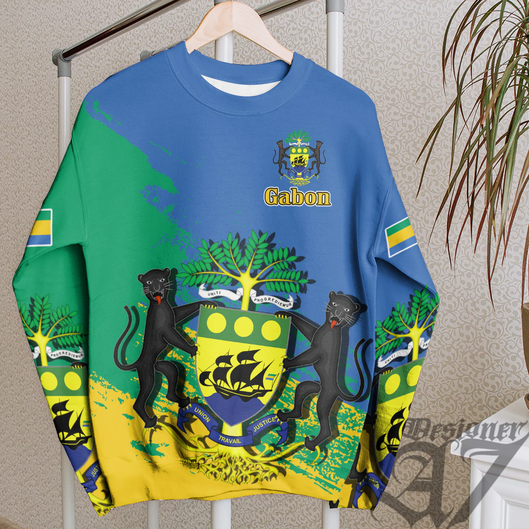 Clothing Gabon Blue Version Special SweatShirt