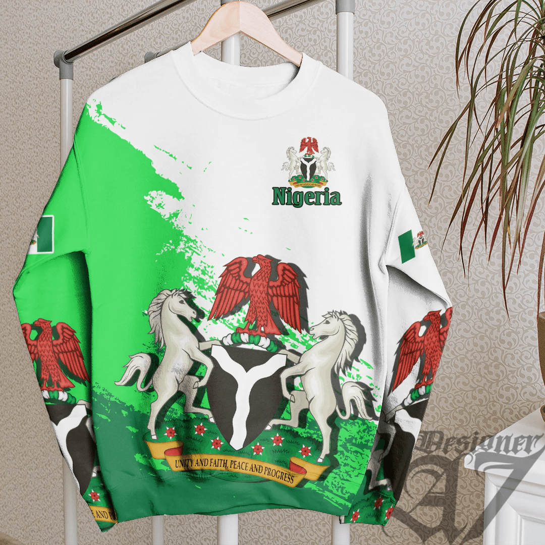 Clothing Nigeria White Version Special SweatShirt