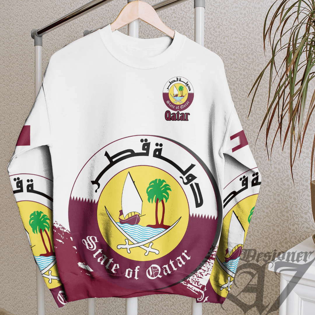 Clothing Qatar White Version Special SweatShirt