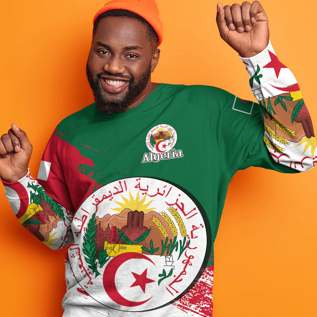 Clothing Algeria Green Version Special SweatShirt