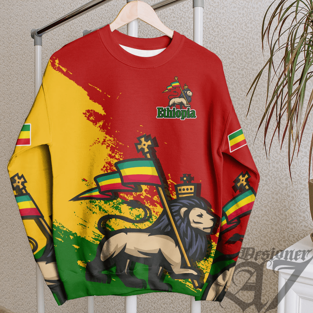 Clothing Ethiopia Red Version Special SweatShirt