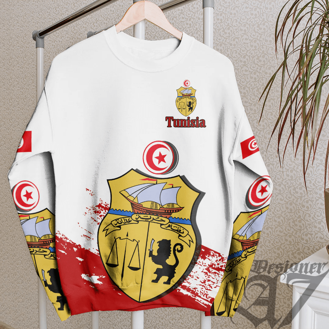 Clothing Tunisia White Version Special SweatShirt
