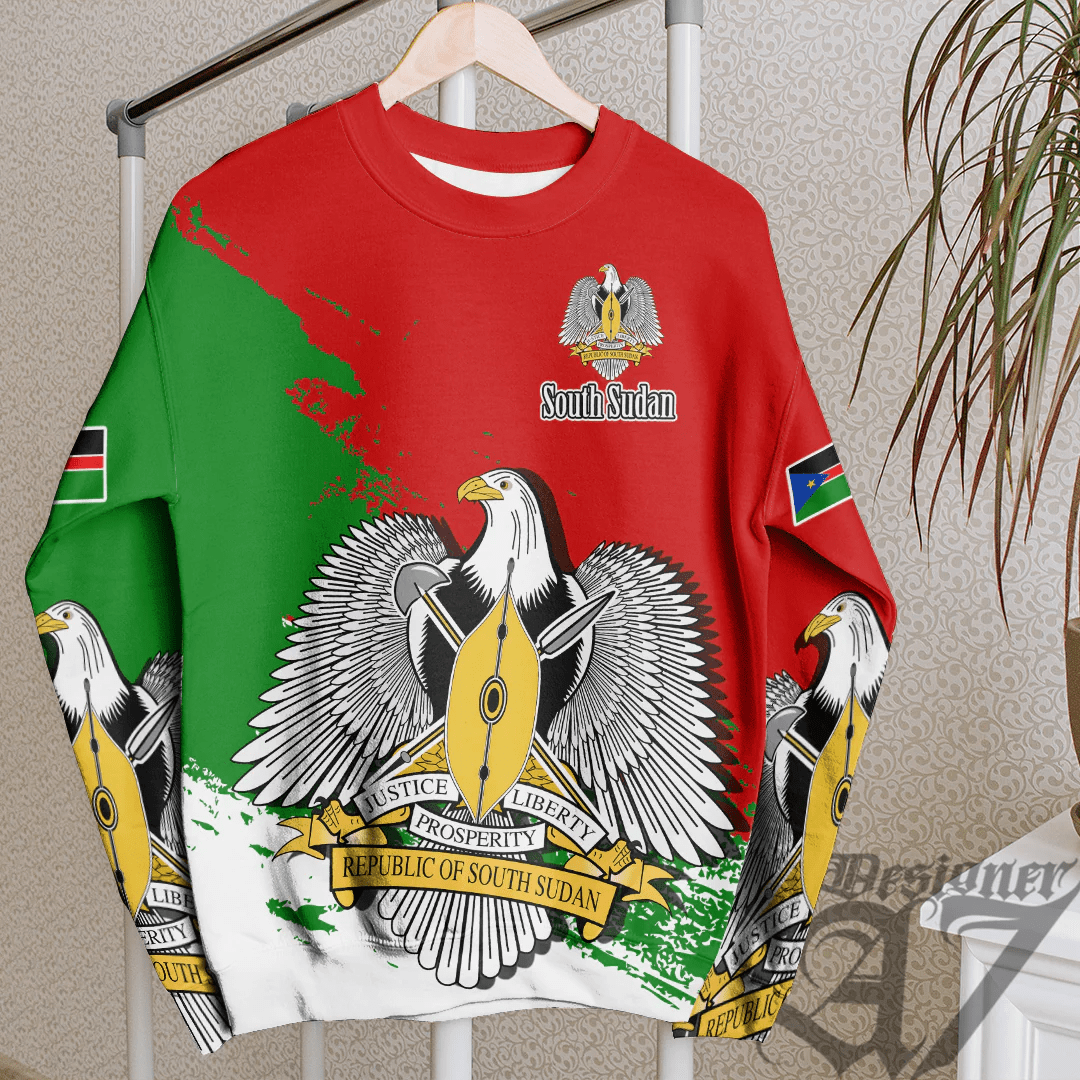 Clothing South Sudan Red Version Special SweatShirt