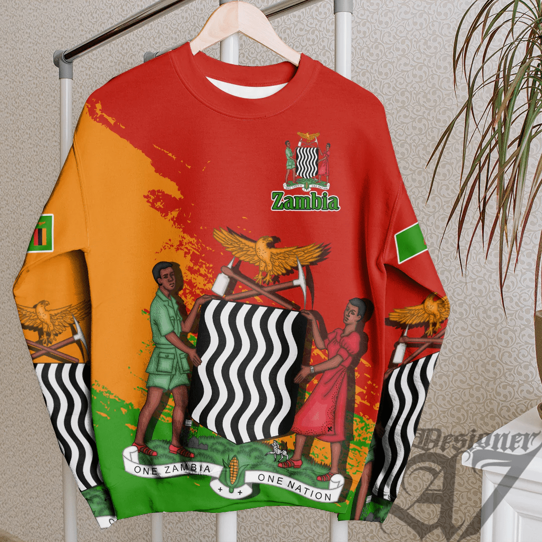 Clothing Zambia Red Version Special SweatShirt
