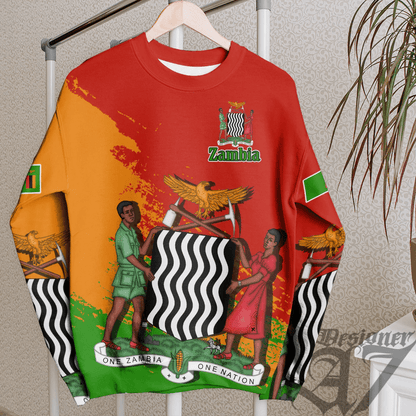 Clothing Zambia Red Version Special SweatShirt