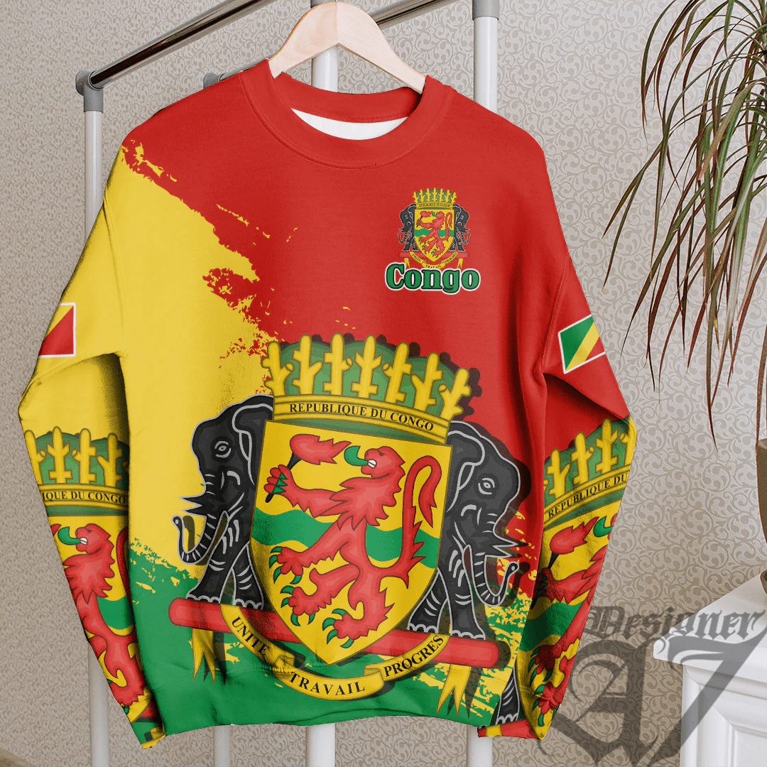 Clothing Republic Of The Congo Red Version Special SweatShirt