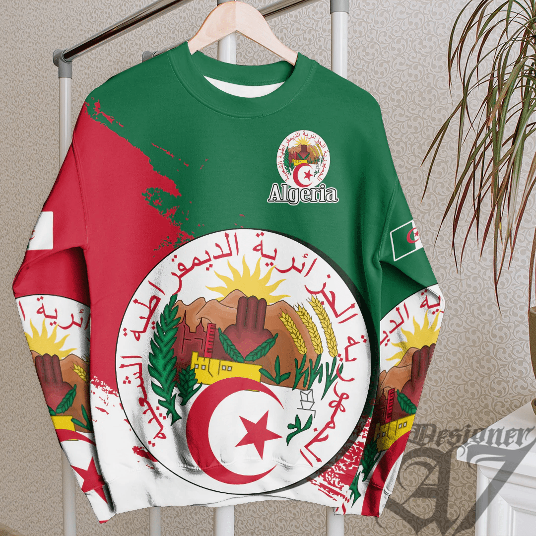 Clothing Algeria Green Version Special SweatShirt