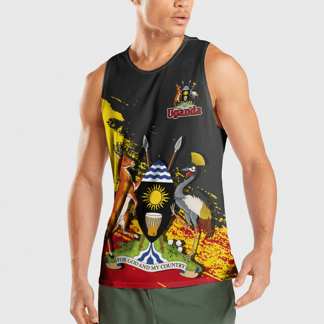 Clothing Uganda Black Version Special Tank Top and Racerback Tank