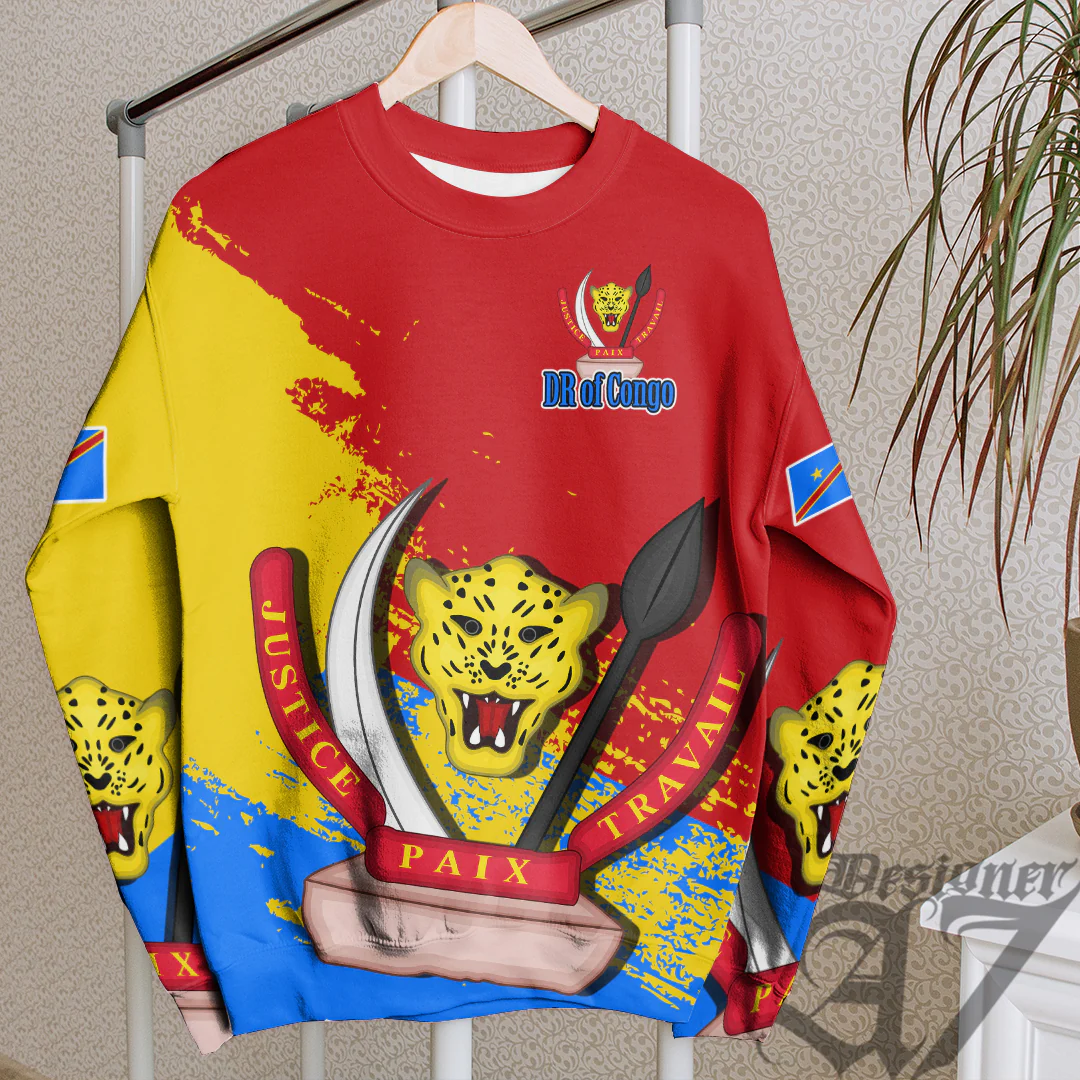 Clothing Democratic Republic Of The Congo Red Version Special SweatShirt