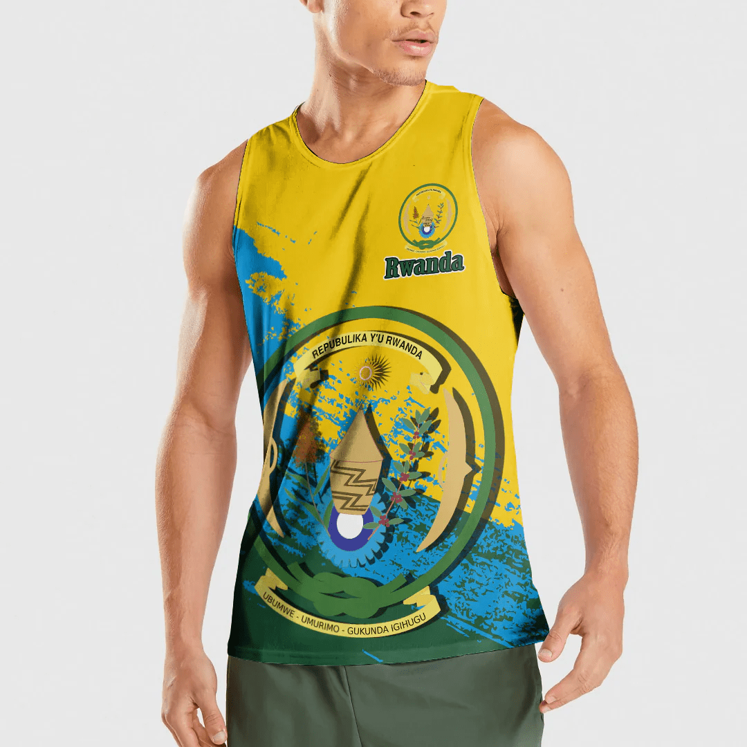 Clothing Rwanda Yellow Version Special Tank Top and Racerback Tank