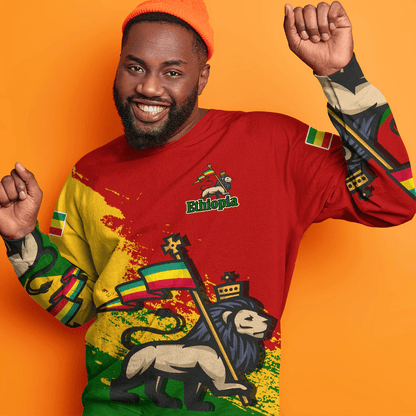 Clothing Ethiopia Red Version Special SweatShirt