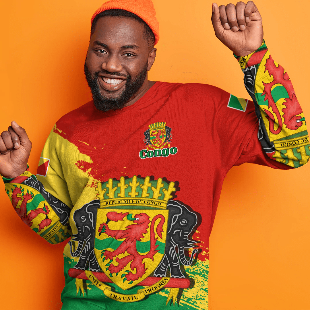 Clothing Republic Of The Congo Red Version Special SweatShirt