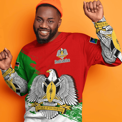 Clothing South Sudan Red Version Special SweatShirt