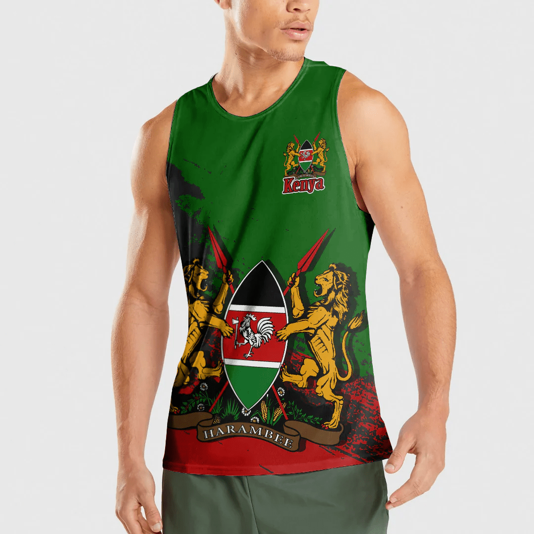 Clothing Kenya Green Version Special Tank Top and Racerback Tank