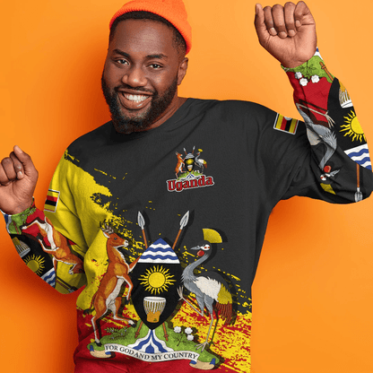 Clothing Uganda Black Version Special SweatShirt