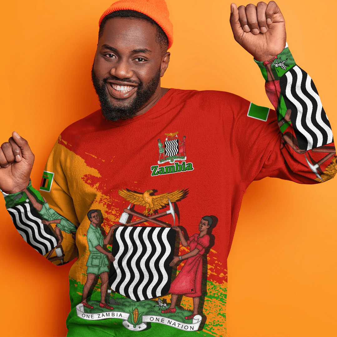 Clothing Zambia Red Version Special SweatShirt
