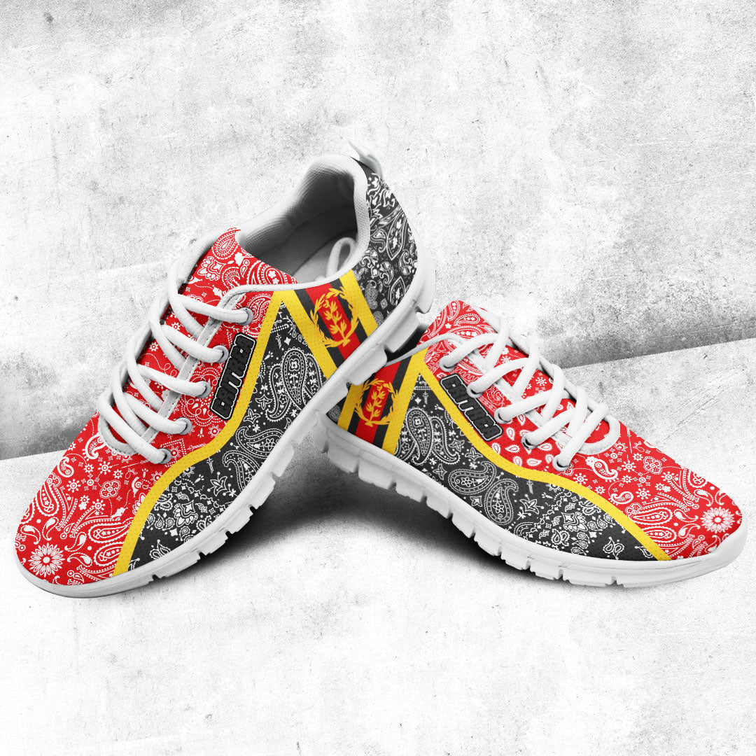 Shoes Eritrea Black Version Sneakers Paisley Bandana Special Style