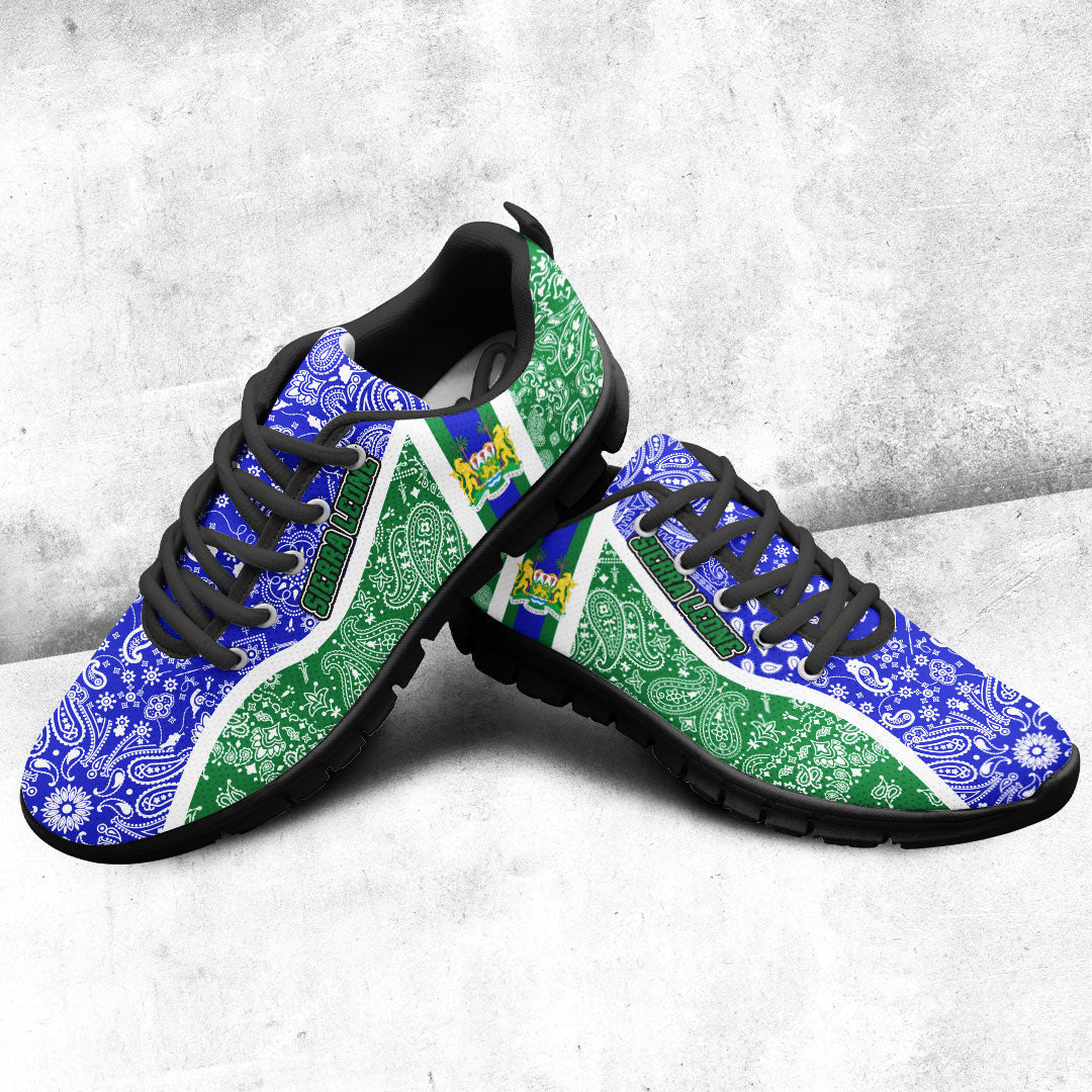 Shoes Sierra Leone Green Version Sneakers Paisley Bandana Special Style