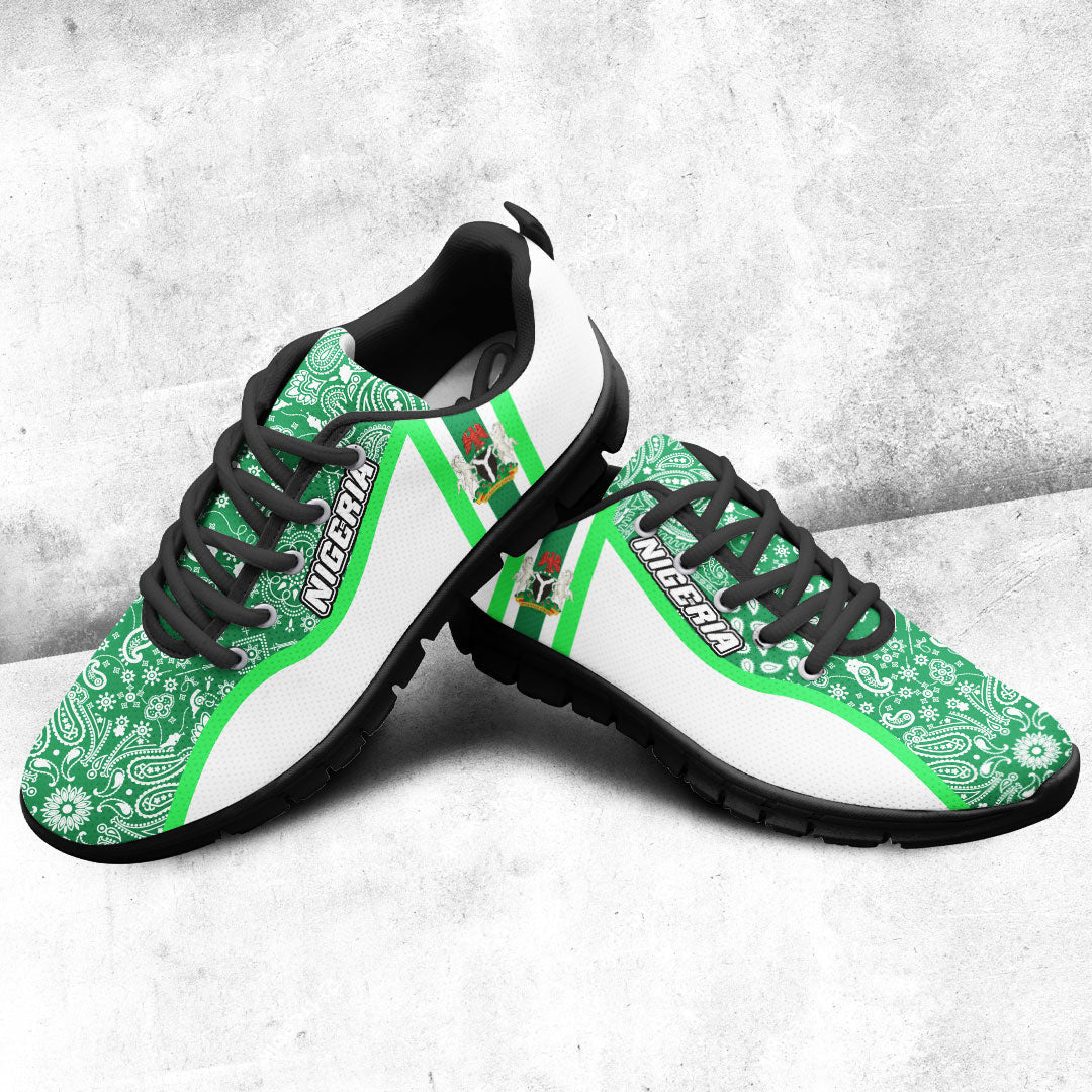 Shoes Nigeria White Version Sneakers Paisley Bandana Special Style