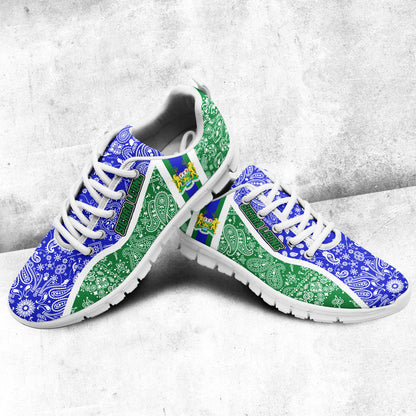 Shoes Sierra Leone Green Version Sneakers Paisley Bandana Special Style
