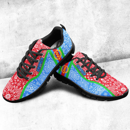 Shoes Eritrea Blue Version Sneakers Paisley Bandana Special Style