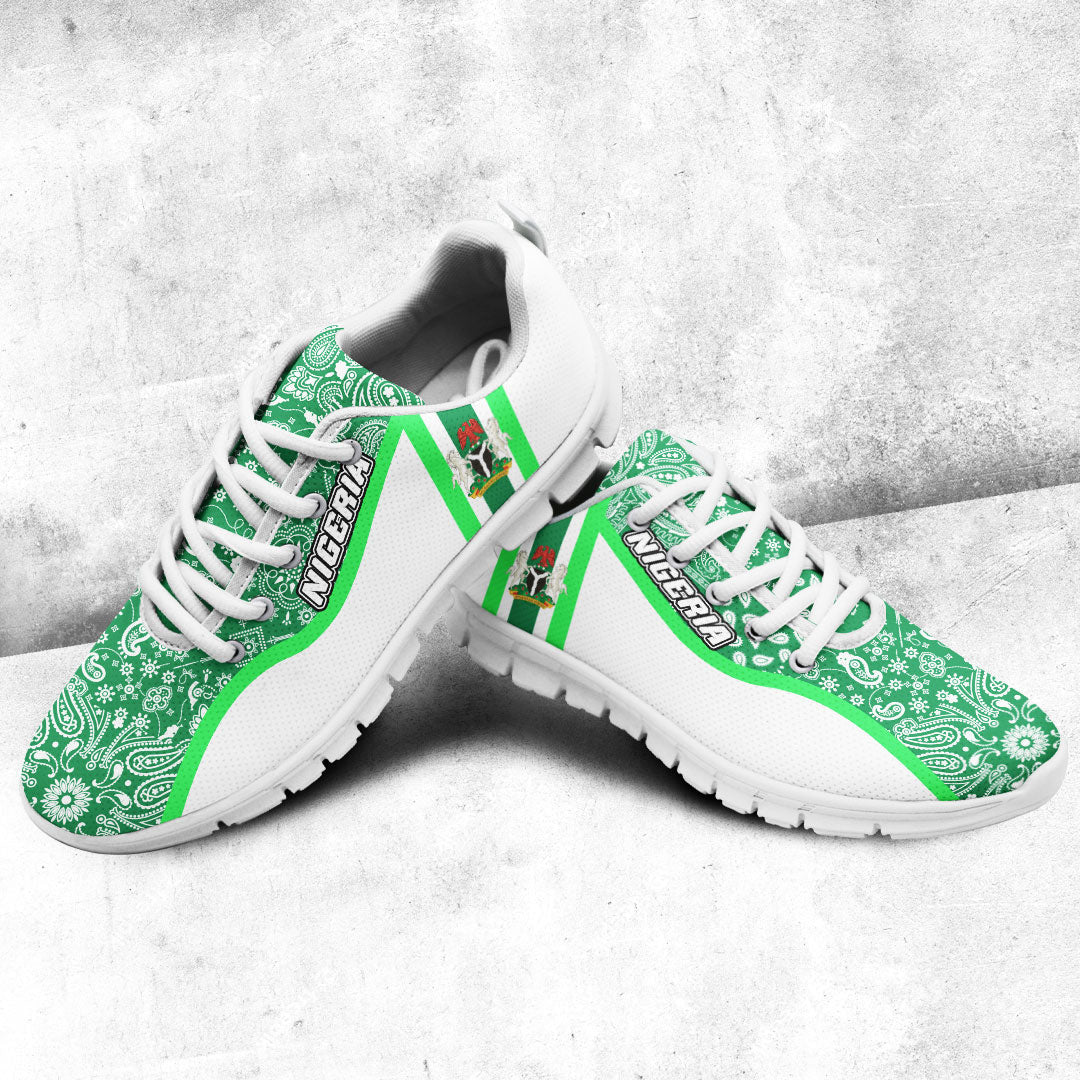 Shoes Nigeria White Version Sneakers Paisley Bandana Special Style