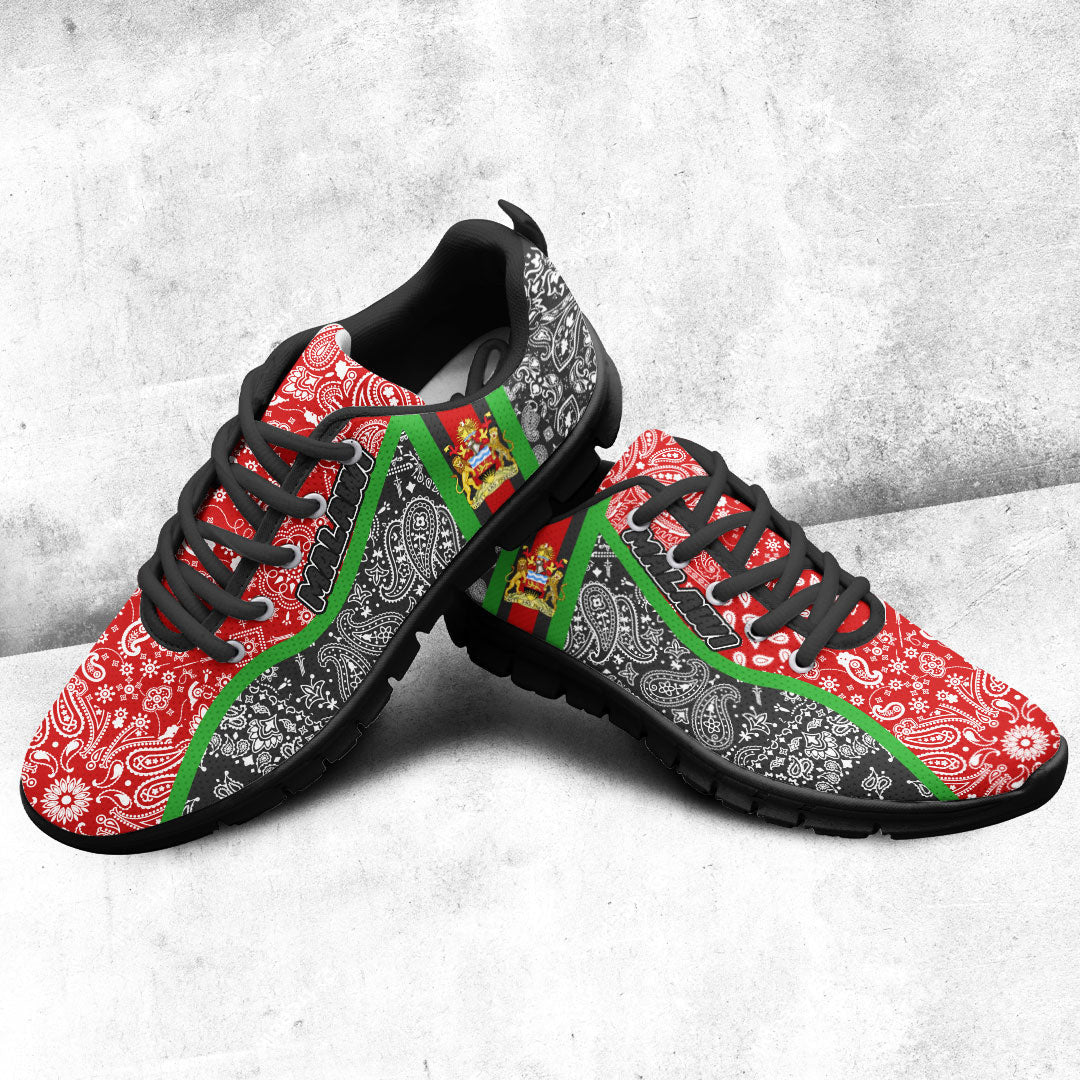 Shoes Malawi Black Version Sneakers Paisley Bandana Special Style
