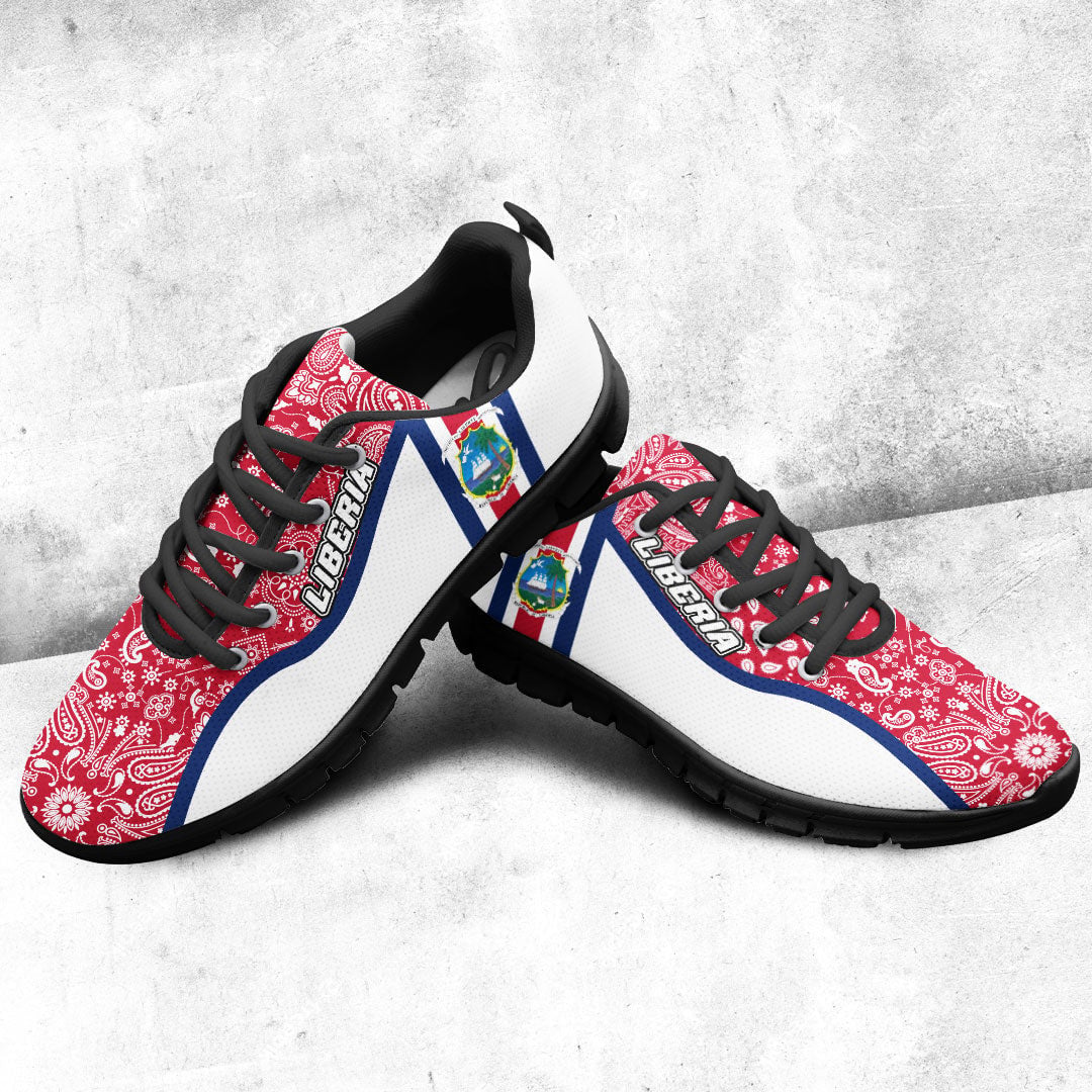 Shoes Liberia White Version Sneakers Paisley Bandana Special Style