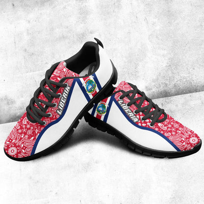 Shoes Liberia White Version Sneakers Paisley Bandana Special Style