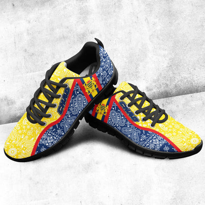 Shoes Chad Blue Version Sneakers Paisley Bandana Special Style