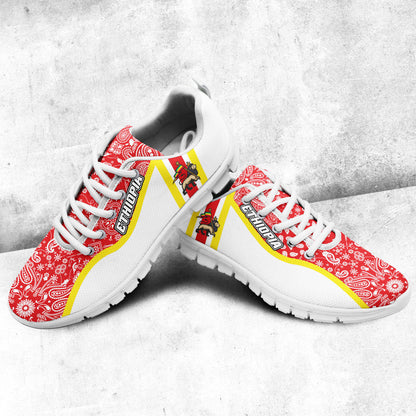 Shoes Ethiopia White Version Sneakers Paisley Bandana Special Style