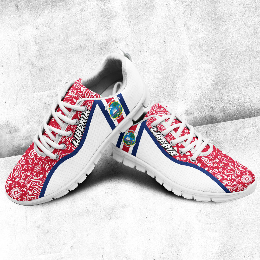 Shoes Liberia White Version Sneakers Paisley Bandana Special Style