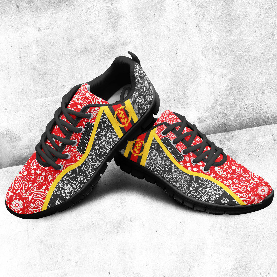Shoes Eritrea Black Version Sneakers Paisley Bandana Special Style