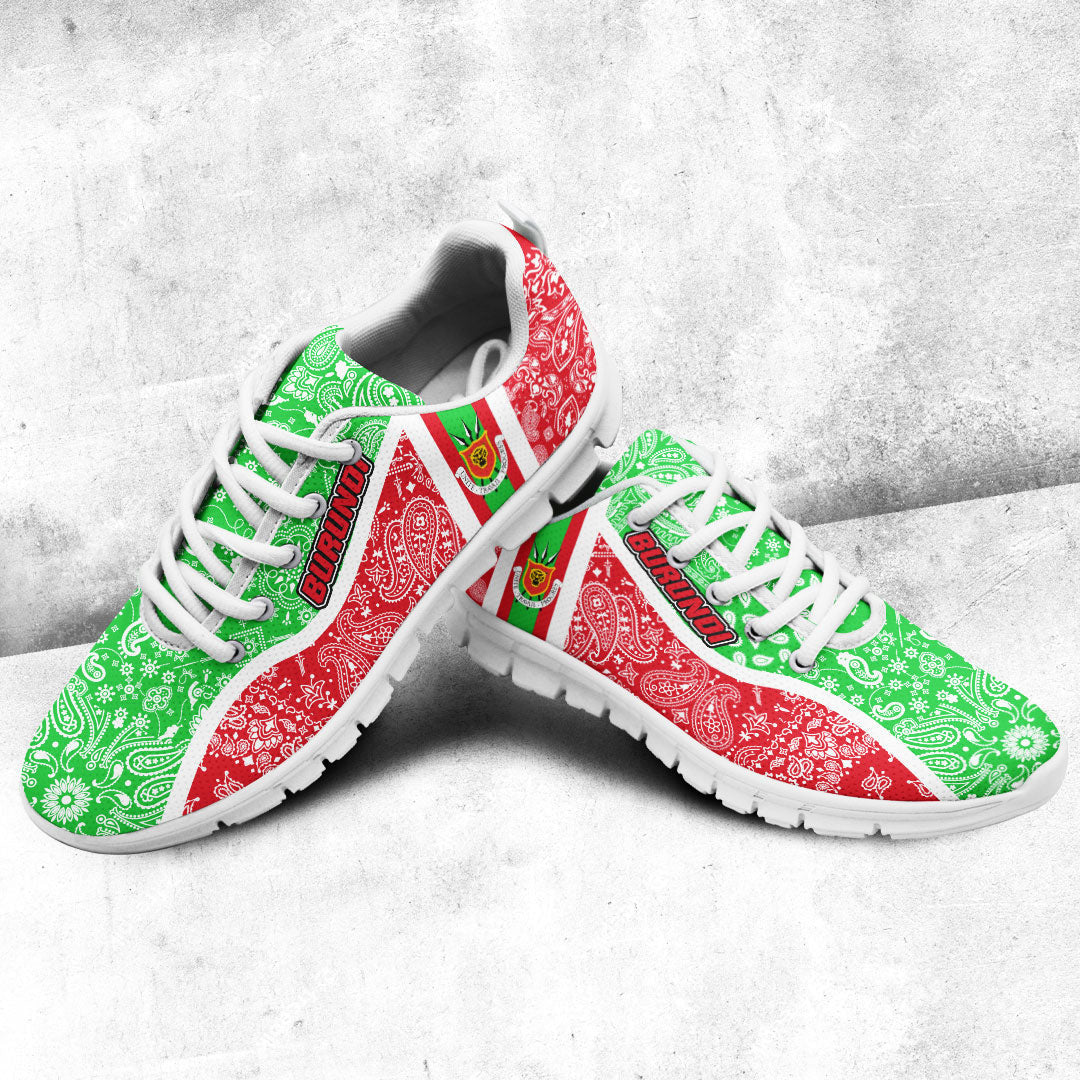 Shoes Burundi Red Verison Sneakers Paisley Bandana Special Style