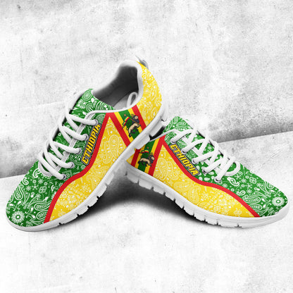 Shoes Ethiopia Yellow Version Sneakers Paisley Bandana Special Style
