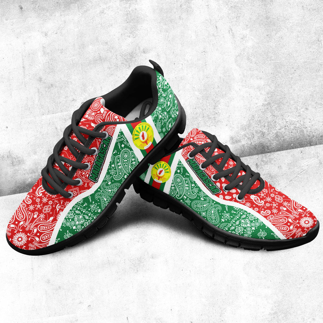 Shoes Madagascar Green Version Sneakers Paisley Bandana Special Style