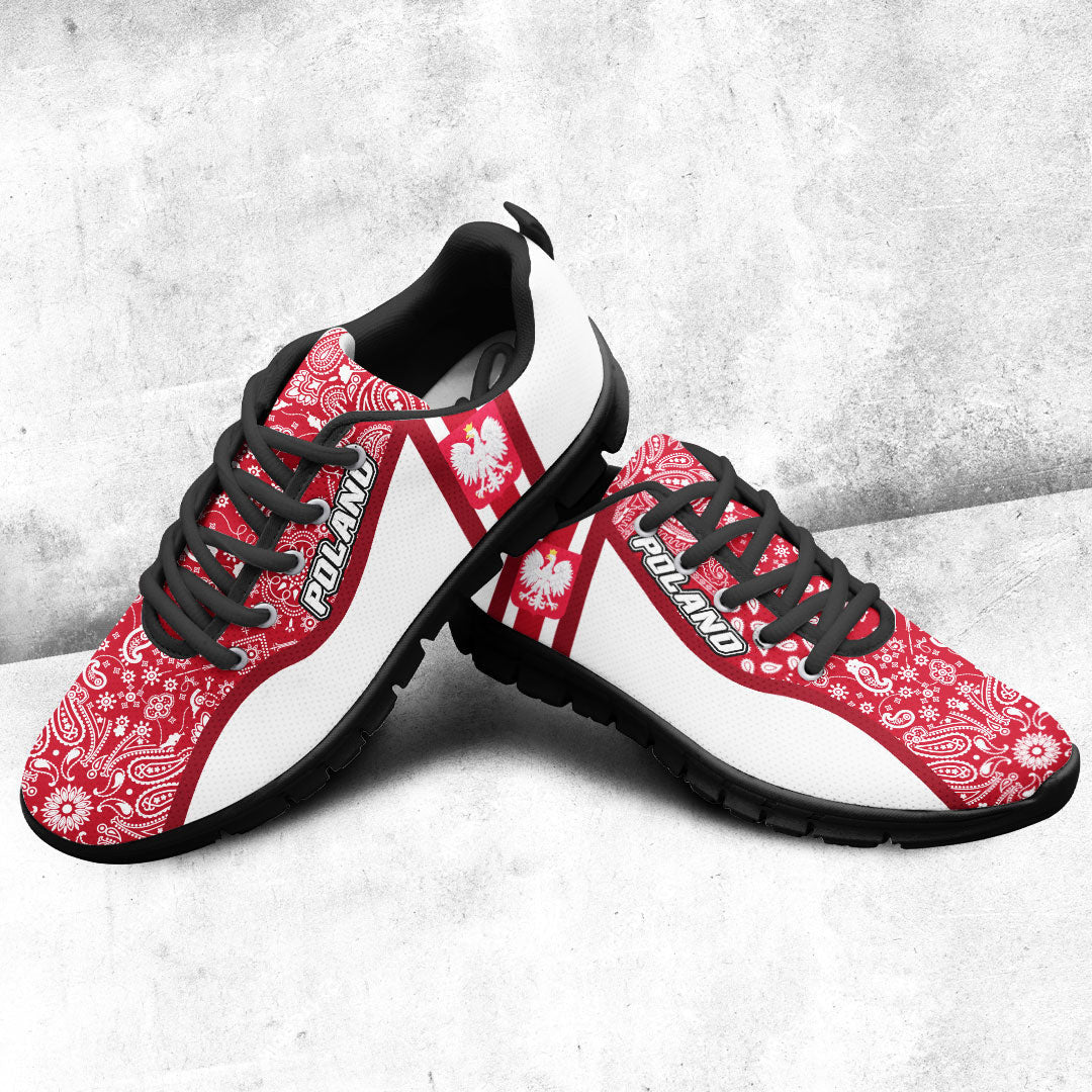 Shoes Poland Red Version Sneakers Paisley Bandana Special Style