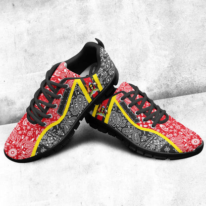 Shoes Uganda Black Version Sneakers Paisley Bandana Special Style