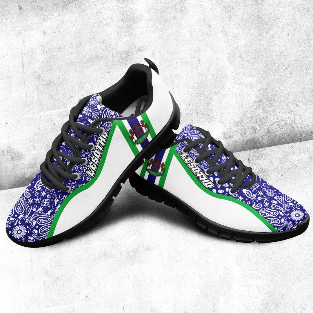 Shoes Lesotho White Version Sneakers Paisley Bandana Special Style