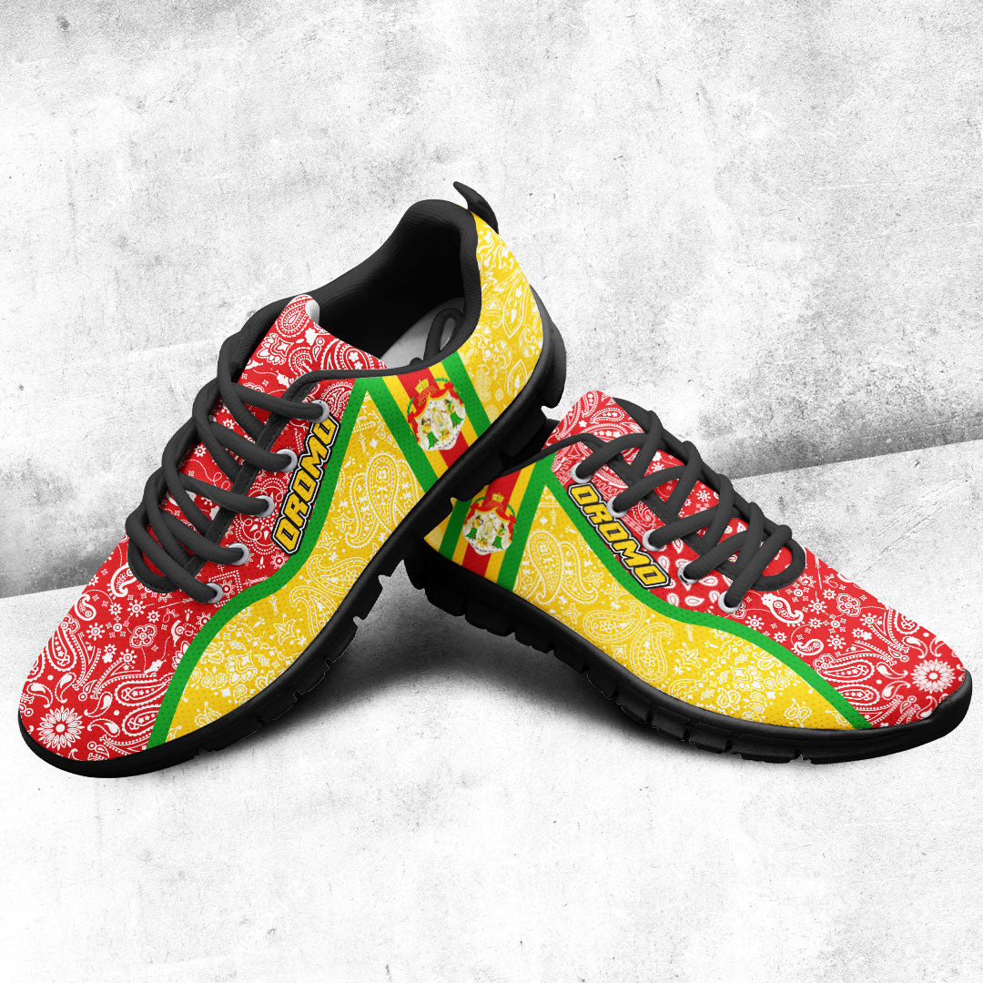 Shoes Oromo Yellow Verison Sneakers Paisley Bandana Special Style