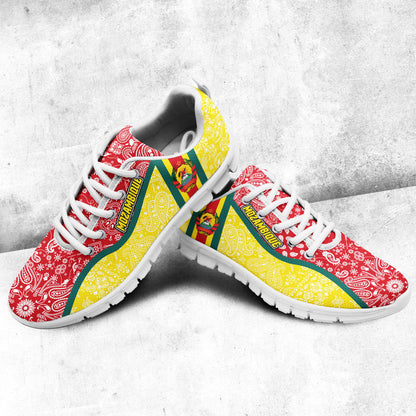 Shoes Mozambique Yellow Version Sneakers Paisley Bandana Special Style